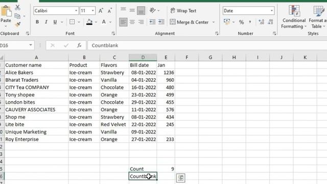 Learn Excel Functions Count CountBlank смотреть онлайн