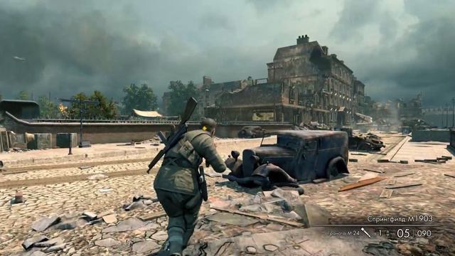 UltraWide Sniper Elite V2 Remastered Walkthrough #2 | Завод | Музей Фридриха | смотреть онлайн