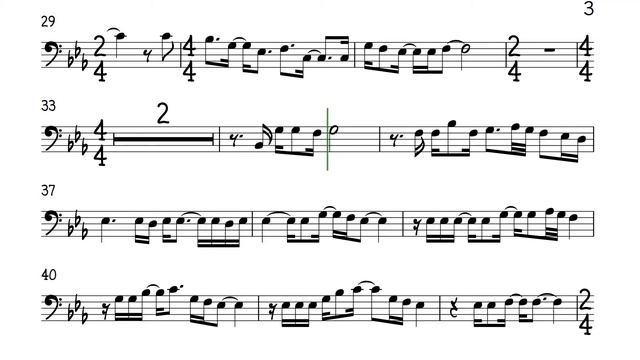 Your Song Cello or Trombone Sheet Music Backing Track Play Along Partitura смотреть онлайн