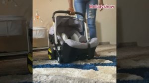 Folding and Unfolding 4-in-1 car seat stroller
