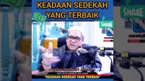 Apakah sedekah yang terbaik-- Sedekah ni ada banyak kategori - Ustaz Shamsuri Ahmad