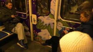 Поездка от Площади Ильича до Авиамоторной на новогоднем электропоезде 81-760/761 "Ока" №09