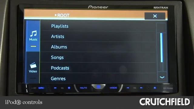Pioneer AVH-X5500BHS DVD Receiver Display and Controls Demo | Crutchfield Video