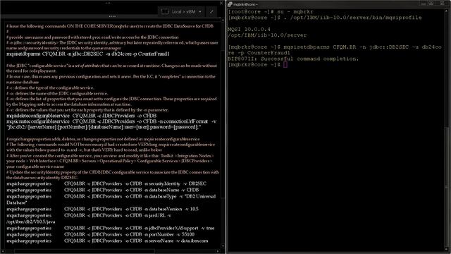 IIB: How to Create a JDBC Connection (JDBC Data Source) from Integration Node to DB2 (CFDB) databas