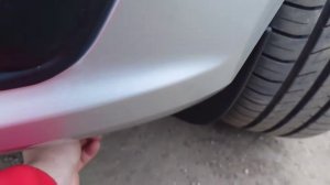 Ford Fiesta. Защита от щебня/ Дефлектор/ Губа переднего бампера