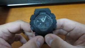 Casio G-SHOCK GA-100-1A1ER видео обзор и настройка