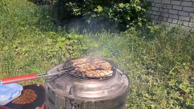 ✅Испытание нержавеющего мангала из барабана стиральной машины #самоделки #diy #diycrafts смотреть онлайн