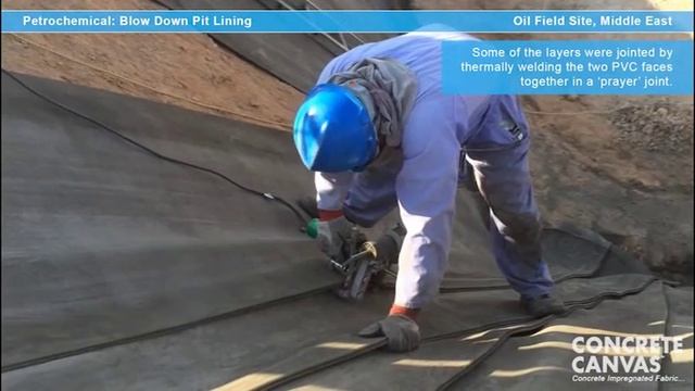 Concrete Canvas (CC) Blow Down Pit Lining, Middle East смотреть онлайн