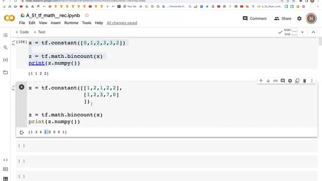 61: bincount | TensorFlow | Tutorial смотреть онлайн