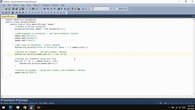 Java Tutorial 26 : ArrayList смотреть онлайн