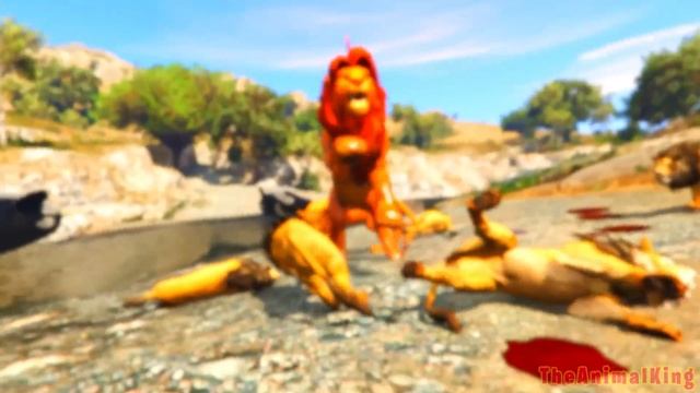 Nala fights lions and Simba comes to help (Short Cinematic Movie) смотреть онлайн