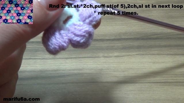 How to crochet easy puff flower blanket afghan for beginners by #marifu6a смотреть онлайн