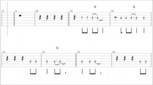 Smokie - Living Next Door to Alice / Guitar Solo Tab+BackingTrack