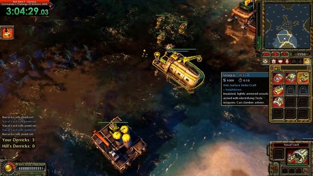 Red Alert 3 Uprising. Commander's challenge speedrun. All missions 100%: 6:07:03 смотреть онлайн