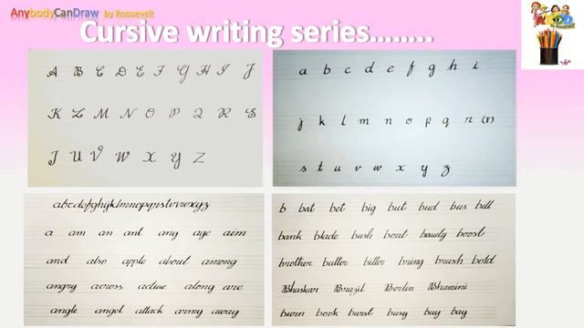 Anybodycandraw by Roosevelt Promo |Cursive writing|Easy drawing|Painting||Fun stories and more. смотреть онлайн