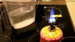 Горелка титановая BRS3000T.Мини-тестик на закипание 500мл.воды.