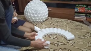 Снеговик из стаканчиков, своими руками. Поделки