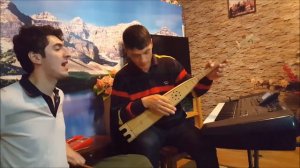 ALISHKA НА БАРАБАНЕ & ШАМИЛЬ НА ПАНДУРЕ АВАРСКАЯ ПЕСНЯ 2016 ЛЕЗГИНКА BALAKEN (GABAXCHOL)