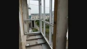 Вынос панорамного балкона по полу