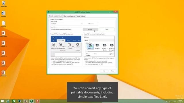 How To Create PDF Files With DoPDF 9