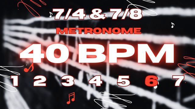 40 BPM - 7/4 & 7/8 Metronome смотреть онлайн
