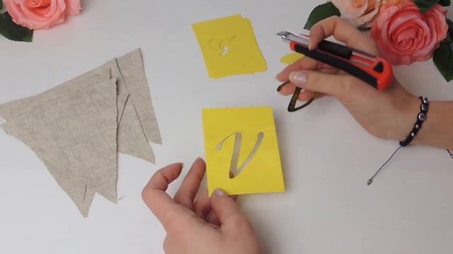 Гирлянда-флажки с надписью "LOVE" своими руками | Tavifa смотреть онлайн