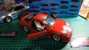 Unboxing Jada Toys Mazda RX7 FD Dominic Toretto (Vin Diesel), Fast and Furious, scale 1:24