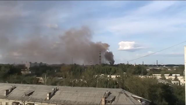 Электросталь.Выбросы металлургического завода - "лисьи хвосты".И так каждый день!