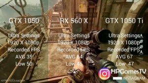Benchmark  RX 560X vs GTX 1050 vs GTX 1050 Ti test on all new 2019 games.