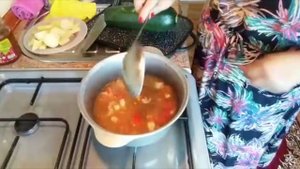 Корейский суп "Пуктяй"/летний вариант/