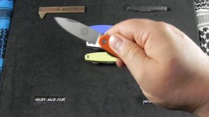 BRKC4-7 ESEE BRK Churp Linerlock White, Blue, Orange, Yellow