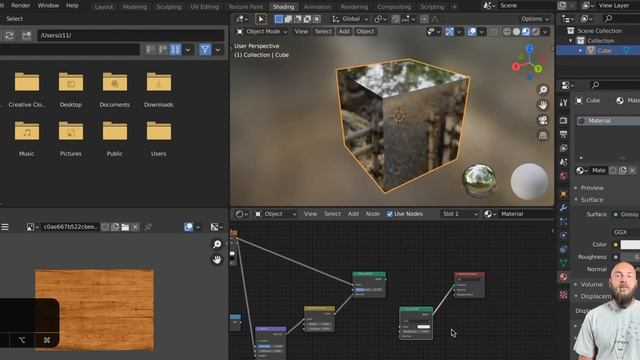 Blender уроки | Как создать материалы в Блендер 2.9 смотреть онлайн