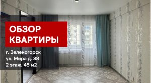 Обзор 2-комн. 2 этаж. РЕМОНТ. ул. Мира 38 г. Зеленогорск Красноярский край