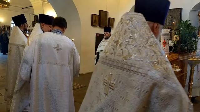 Неделя 7-я по Пасхе, святых 318 богоносных отцов Первого Вселенского Собора. Попразднство Вознесени