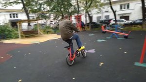 Велосипед Strida LT (McFly): первое катание