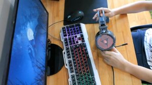 Обзор/тест звука/тестовые видео бюджетных наушников bloody G530