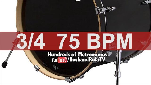🔴 75 BPM 3/4 Kick Drum Metronome смотреть онлайн
