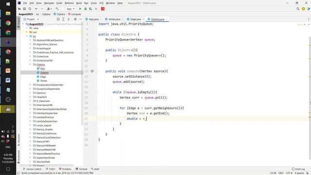 Алгоритм Дейкстры на Java смотреть онлайн