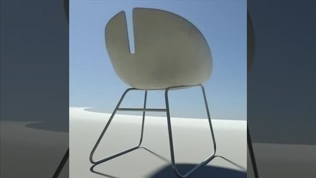 3D Model Fjord Armchair White Review смотреть онлайн