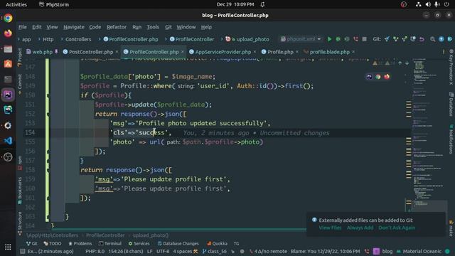 Laravel 9 Blog Project | Part -17 | Profile Photo Upload Using axios | Web Learn BD