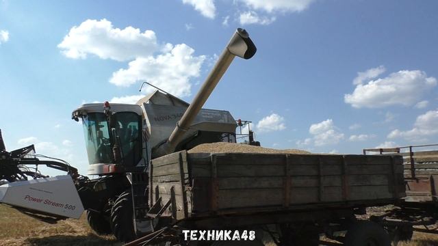 Комбайн Нова 340. Разгрузка. Уборочная 2023