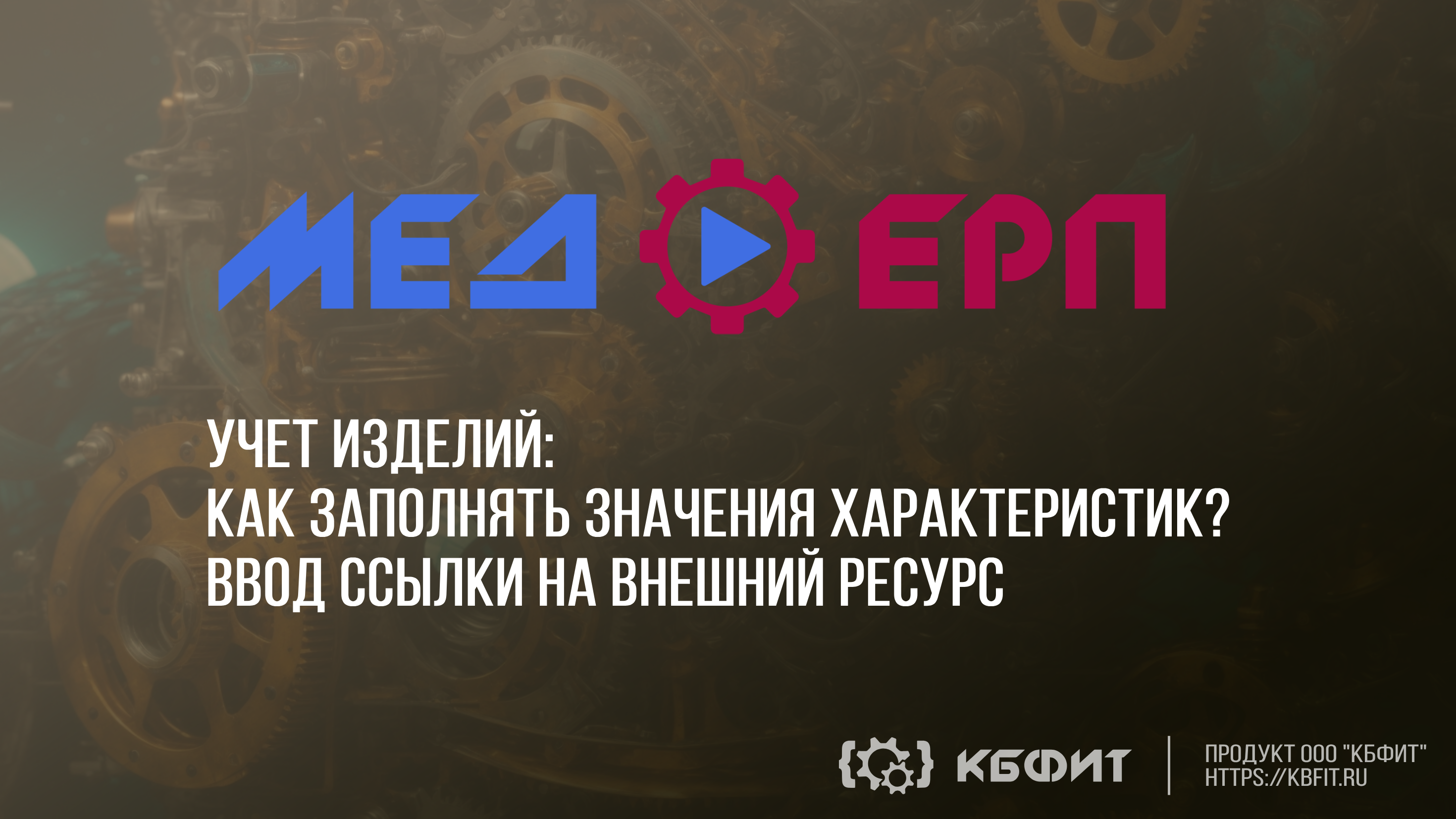 КБФИТ: МЕДЕРП. Учет изделий: Заполнение значения характеристики - Ввод ссылки на внешний ресурс