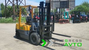 Видеообзор вилочного погрузчика 2.5 тонн бензиновый, напрямую из Японии. Онлайн кредитование.