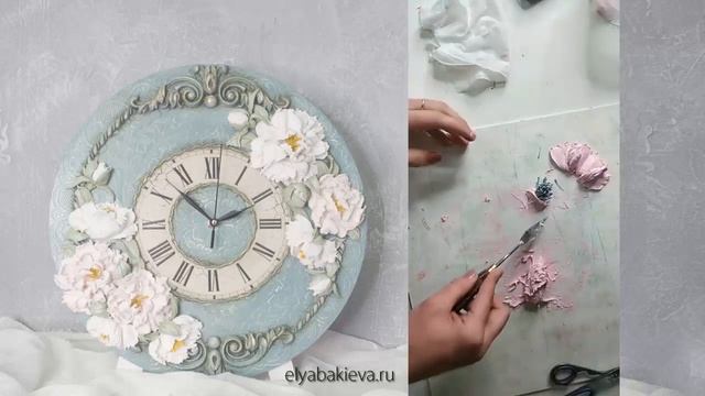Мастер-класс "Пион" в технике "скульптурная живопись" Эльвиры Бакиевой