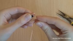 Делаем кафф из проволоки и бусин. Making Cuff made of wire and beads.