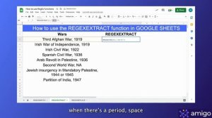 How to use REGEXEXTRACT function in GOOGLE SHEETS to extract numbers from a dataset || Easy Tutoria