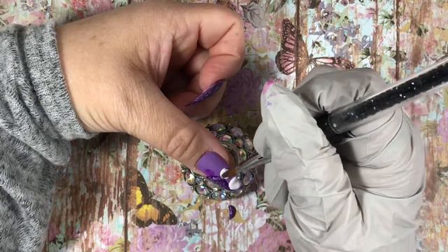 Fancy Purple Nails Design смотреть онлайн