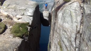 Поход к камню Кьерагболтен, Норвегия.