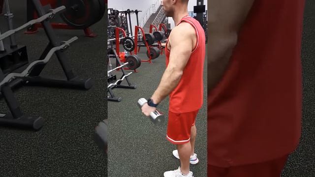 Разведения рук с гантелями в стороны стоя. #средняядельта #sivkovteam смотреть онлайн