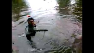 Подводная рыбалка на реке